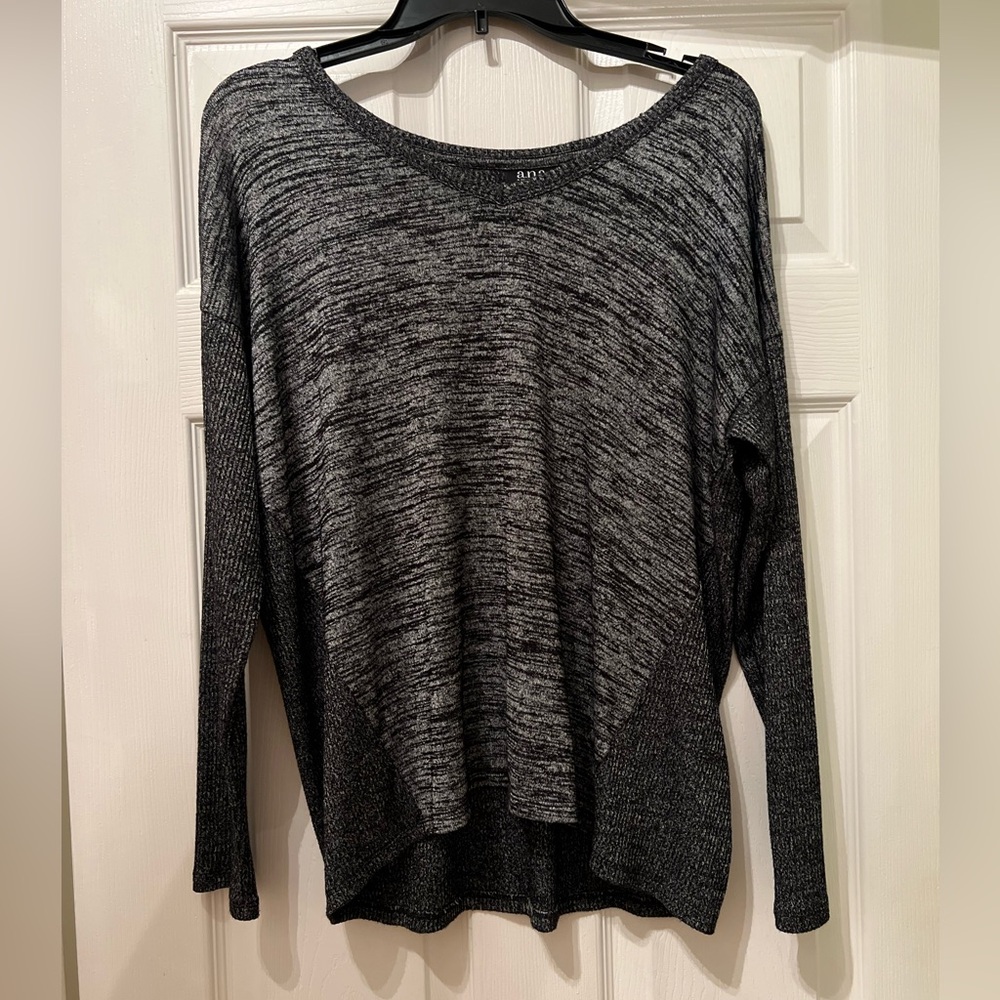 a.n.a Charcoal Long Sleeve Top